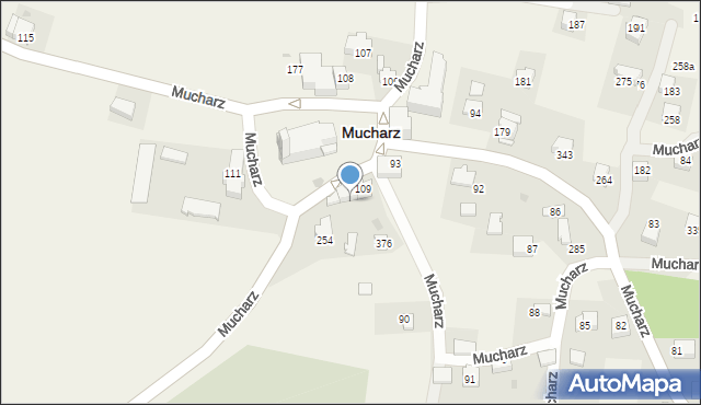Mucharz, Mucharz, 110, mapa Mucharz