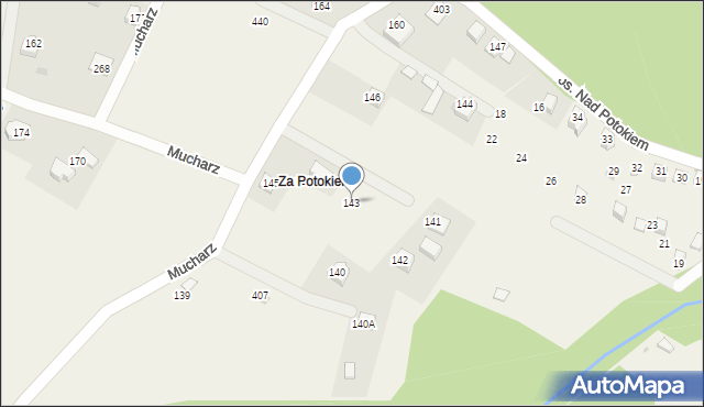 Mucharz, Mucharz, 143, mapa Mucharz