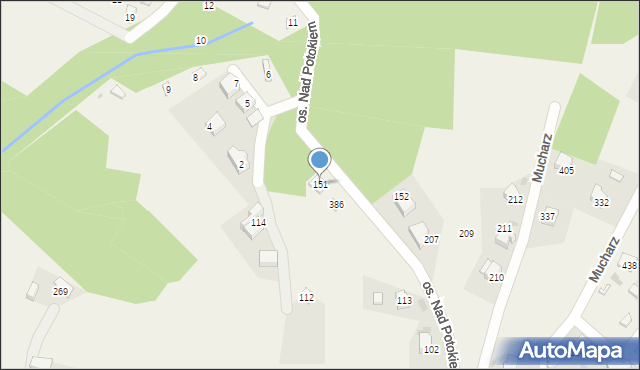 Mucharz, Mucharz, 151, mapa Mucharz