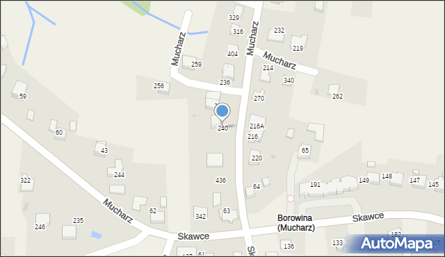 Mucharz, Mucharz, 240, mapa Mucharz