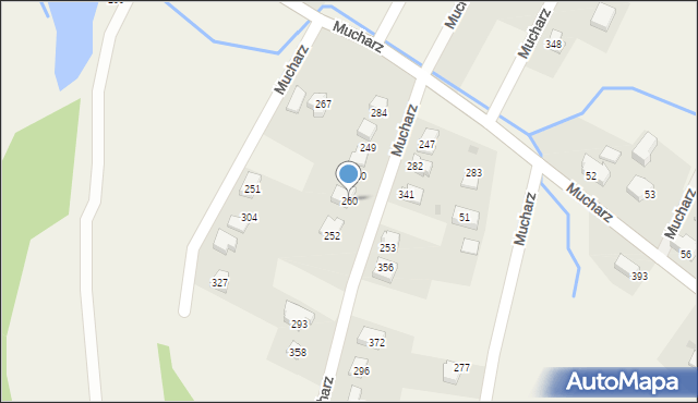 Mucharz, Mucharz, 260, mapa Mucharz