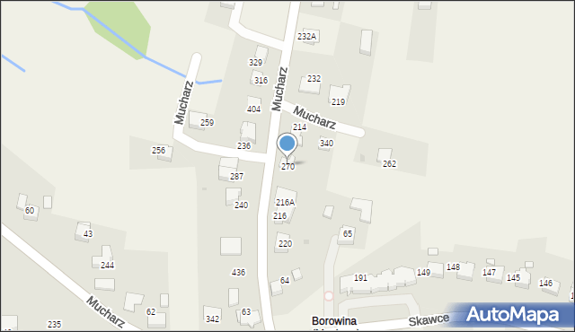 Mucharz, Mucharz, 270, mapa Mucharz