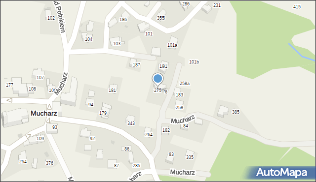 Mucharz, Mucharz, 275, mapa Mucharz