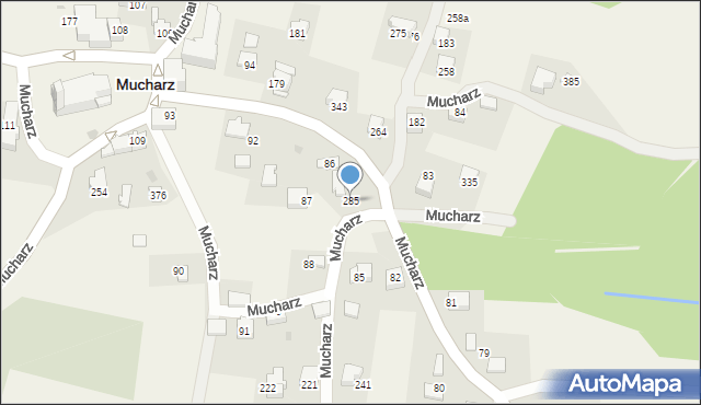 Mucharz, Mucharz, 285, mapa Mucharz