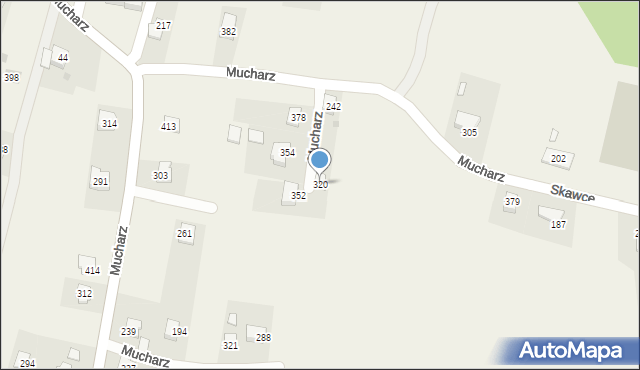 Mucharz, Mucharz, 320, mapa Mucharz