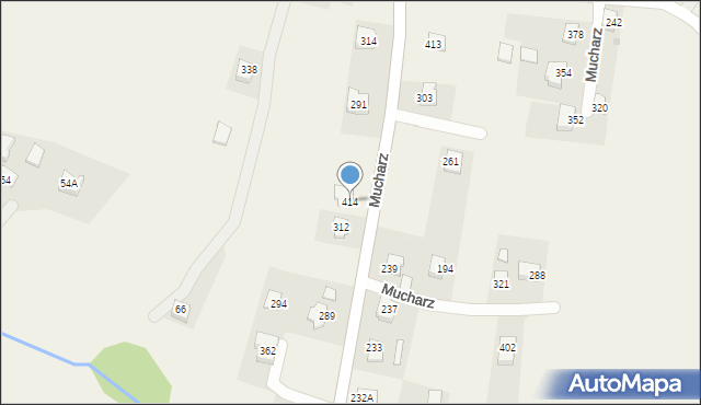 Mucharz, Mucharz, 414, mapa Mucharz