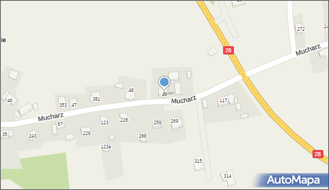 Mucharz, Mucharz, 49, mapa Mucharz