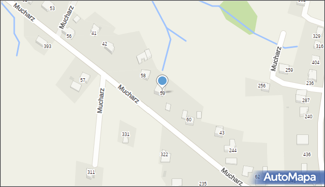 Mucharz, Mucharz, 59, mapa Mucharz