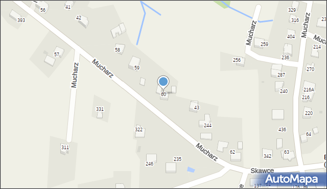 Mucharz, Mucharz, 60, mapa Mucharz