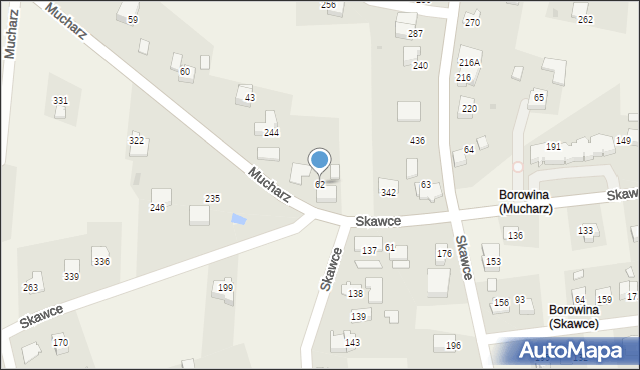 Mucharz, Mucharz, 62, mapa Mucharz