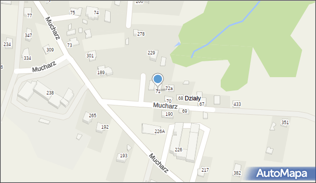 Mucharz, Mucharz, 71, mapa Mucharz