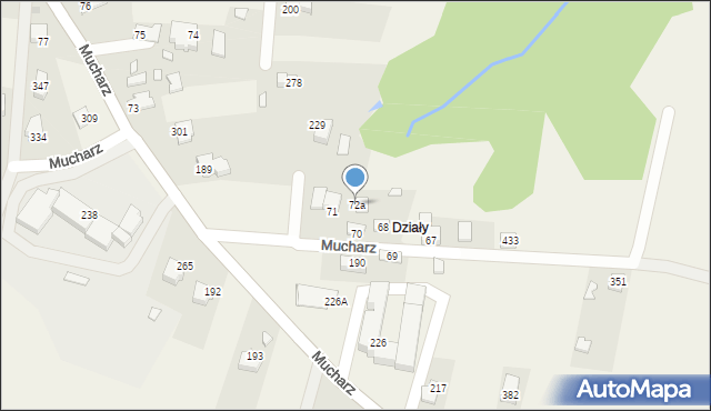 Mucharz, Mucharz, 72a, mapa Mucharz