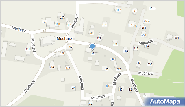 Mucharz, Mucharz, 92, mapa Mucharz