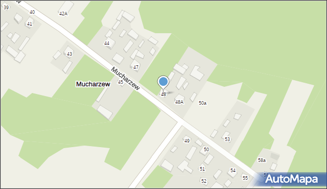 Mucharzew, Mucharzew, 48, mapa Mucharzew