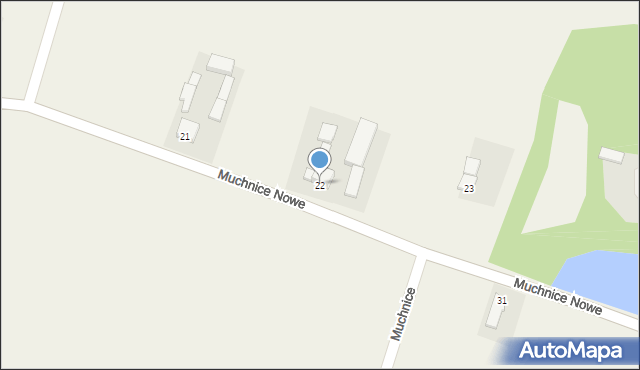 Muchnice Nowe, Muchnice Nowe, 22, mapa Muchnice Nowe
