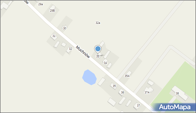 Muchnów, Muchnów, 33, mapa Muchnów