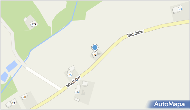 Muchów, Muchów, 24, mapa Muchów