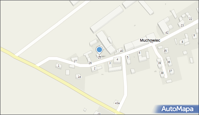 Muchowiec, Muchowiec, 25, mapa Muchowiec