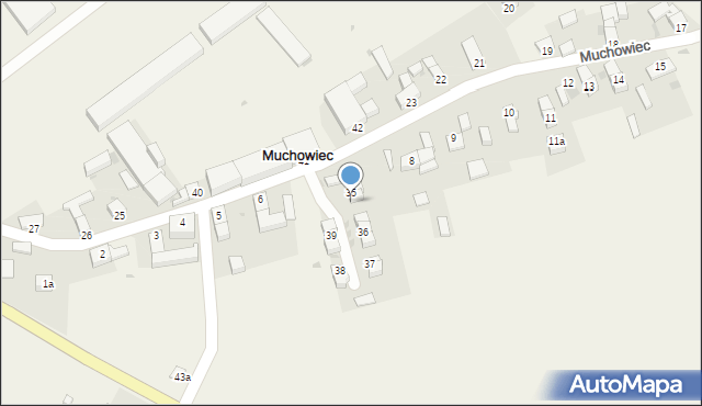 Muchowiec, Muchowiec, 35/2, mapa Muchowiec