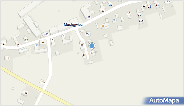 Muchowiec, Muchowiec, 37, mapa Muchowiec