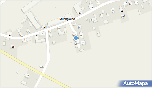 Muchowiec, Muchowiec, 38, mapa Muchowiec