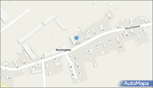 Muchowiec, Muchowiec, 42, mapa Muchowiec