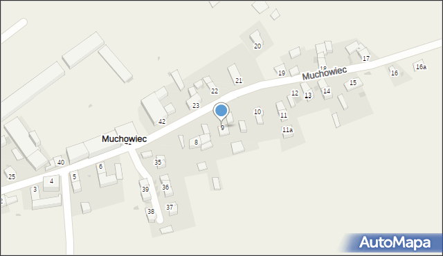 Muchowiec, Muchowiec, 9, mapa Muchowiec