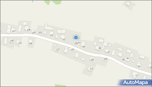 Muchówka, Muchówka, 101, mapa Muchówka