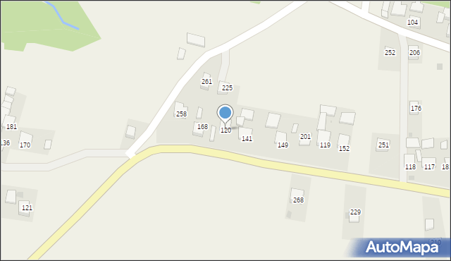 Muchówka, Muchówka, 120, mapa Muchówka