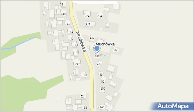 Muchówka, Muchówka, 146, mapa Muchówka