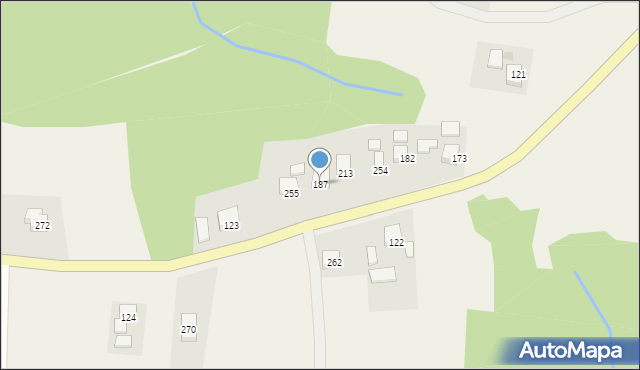 Muchówka, Muchówka, 187, mapa Muchówka