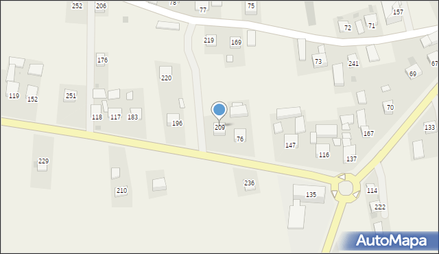 Muchówka, Muchówka, 209, mapa Muchówka