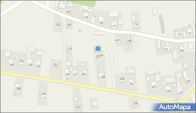 Muchówka, Muchówka, 220, mapa Muchówka