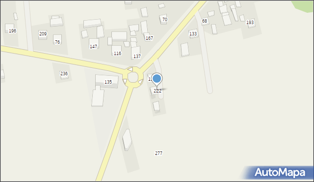 Muchówka, Muchówka, 222, mapa Muchówka