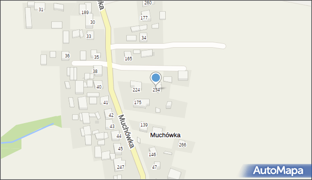 Muchówka, Muchówka, 234, mapa Muchówka