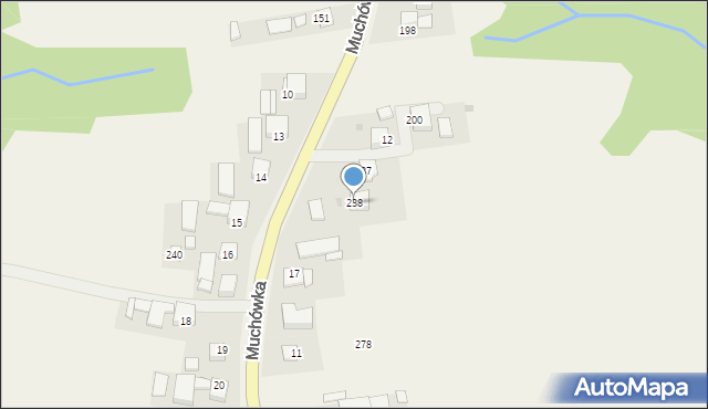 Muchówka, Muchówka, 238, mapa Muchówka