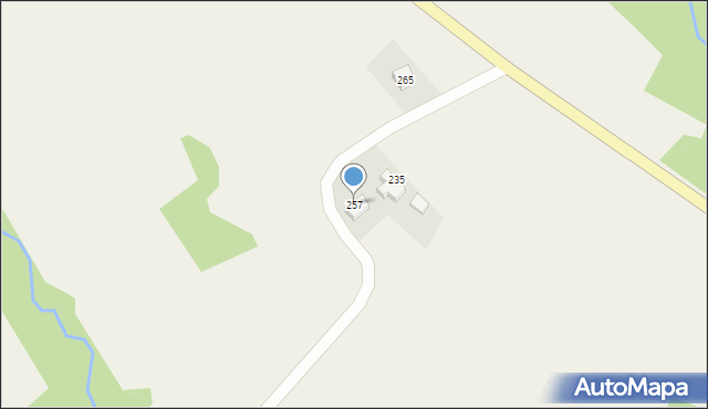 Muchówka, Muchówka, 257, mapa Muchówka