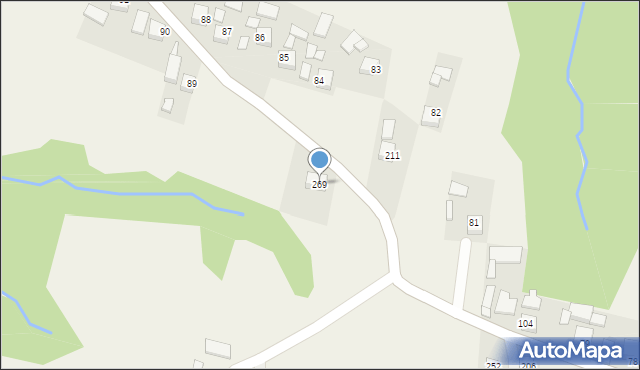 Muchówka, Muchówka, 269, mapa Muchówka