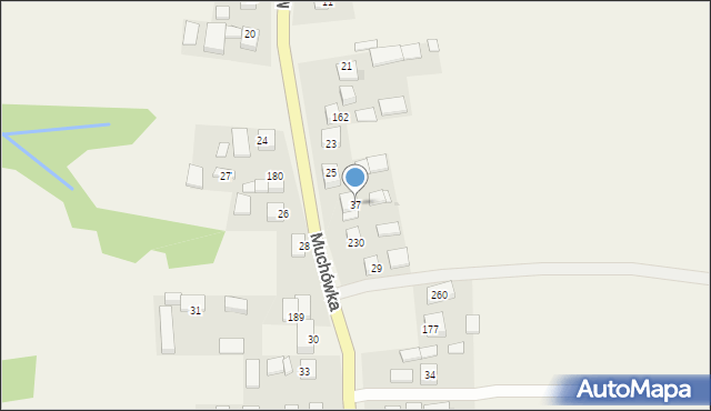 Muchówka, Muchówka, 37, mapa Muchówka