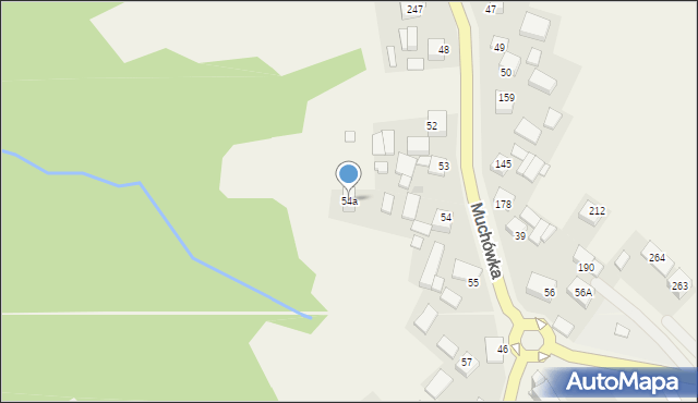 Muchówka, Muchówka, 54a, mapa Muchówka