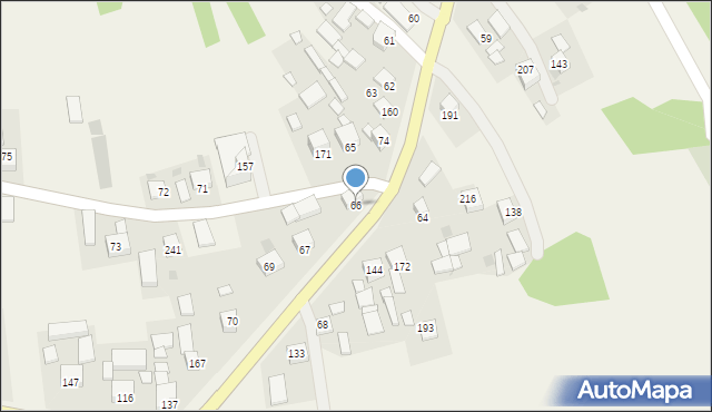 Muchówka, Muchówka, 66, mapa Muchówka