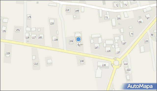 Muchówka, Muchówka, 76, mapa Muchówka