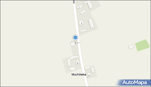 Muchówka, Muchówka, 4, mapa Muchówka