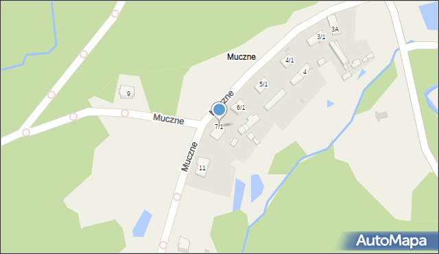 Muczne, Muczne, 7/1, mapa Muczne