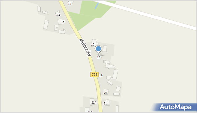Mularzów, Mularzów, 17, mapa Mularzów