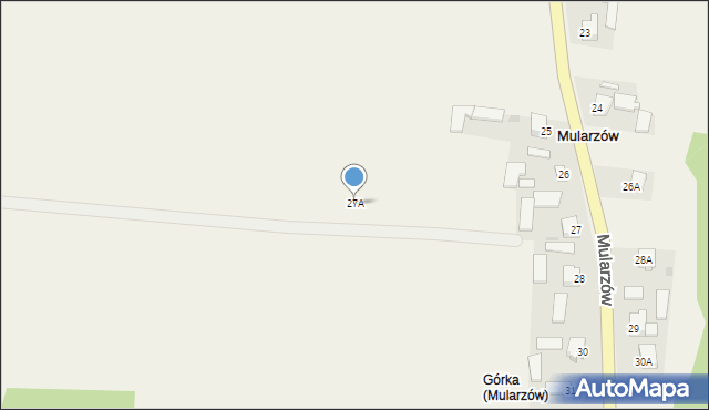 Mularzów, Mularzów, 27A, mapa Mularzów