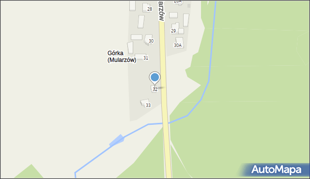 Mularzów, Mularzów, 32, mapa Mularzów