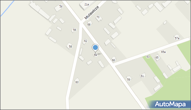 Mulawicze, Mulawicze, 64, mapa Mulawicze