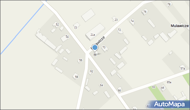 Mulawicze, Mulawicze, 68, mapa Mulawicze