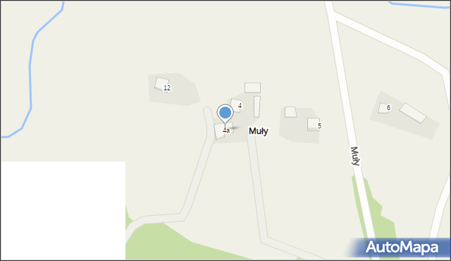 Muły, Muły, 4a, mapa Muły